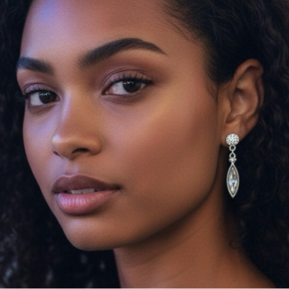 Swarovski Crystal Marquise Drop Earrings